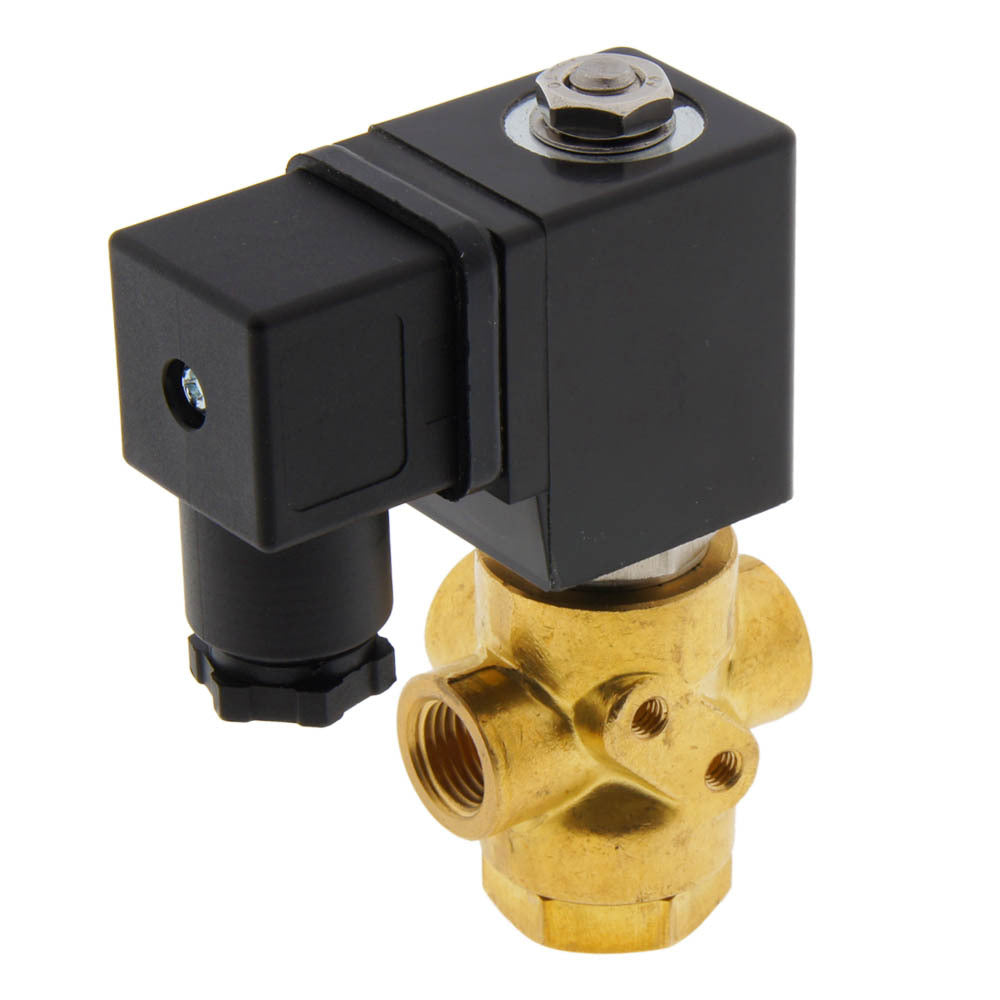 Electrovanne TP-DD 1/4'' 3/2 Voie UN Laiton FKM 0-0.8bar 24V DC