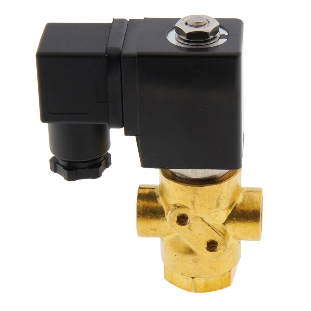 Electrovanne TP-DD 1/4'' 3/2 Voie UN Laiton FKM 0-0.8bar 24V DC