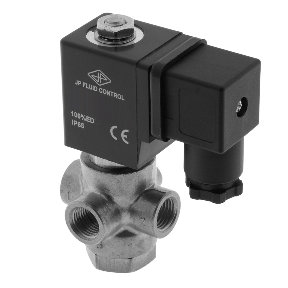 Electrovanne TP-DB 1/4'' 3/2 voies NO Acier inoxydable EPDM 0-3.2bar 380V AC
