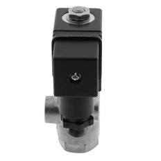 Electrovanne TP-DB 1/4'' 3/2 voies NO Acier inoxydable FKM 0-2bar 12V DC
