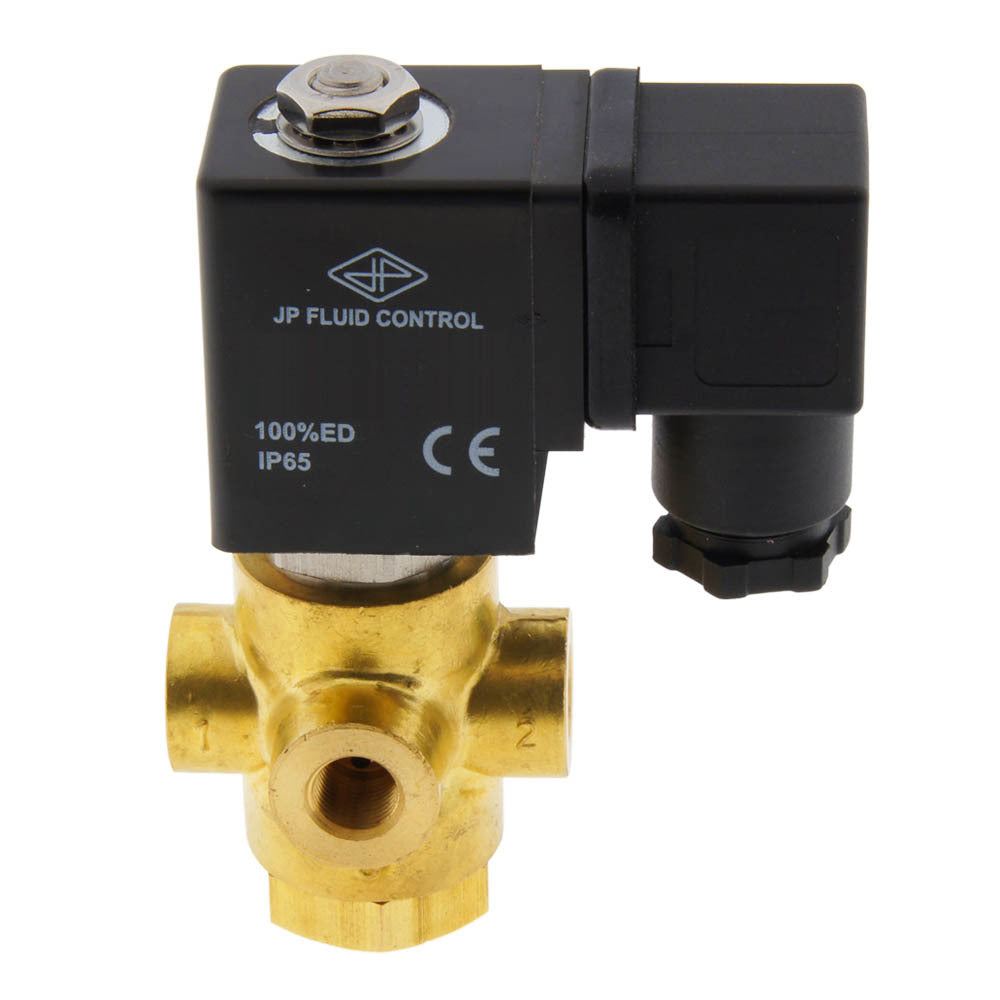 Electrovanne TP-DD 1/8'' 3/2 voies UN Brass EPDM 0-5bar 380V AC