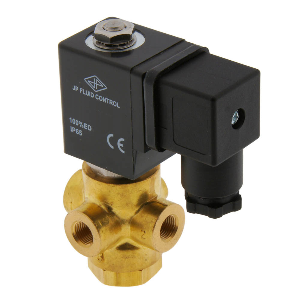 Electrovanne TP-DD 1/8'' 3/2 voies UN Brass EPDM 0-5bar 380V AC