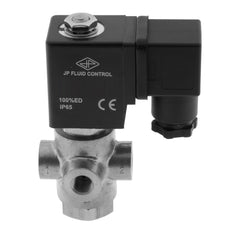Electrovanne TP-DD 1/8'' 3/2 Voie UN Acier inoxydable FKM 0-5bar 380V AC