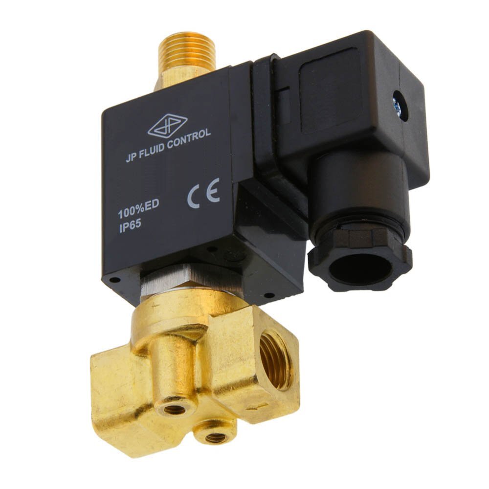Electrovanne TW-DB 1/4'' 3/2 voies NO laiton FKM 0-2bar 24V DC