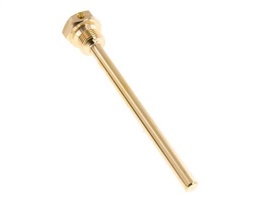 Doigt de gant en alliage de cuivre G 1/2 pouce à boulonner pour tige de 160mm Max 160°C et 6 barres