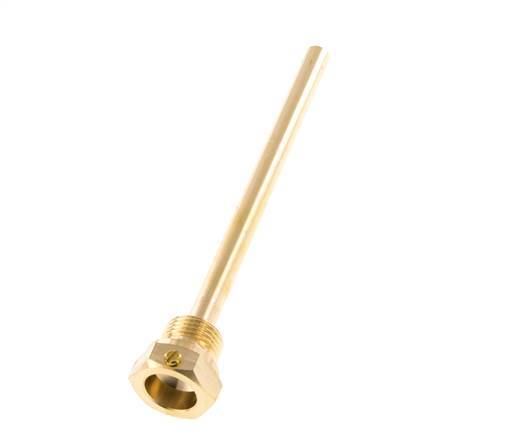 Doigt de gant en alliage de cuivre G 1/2 pouce à boulonner pour tige de 160mm Max 160°C et 6 barres