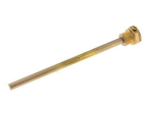 Doigt de gant en alliage de cuivre G 1/2 pouce à boulonner pour tige de 200mm Max 160°C et 6 barres