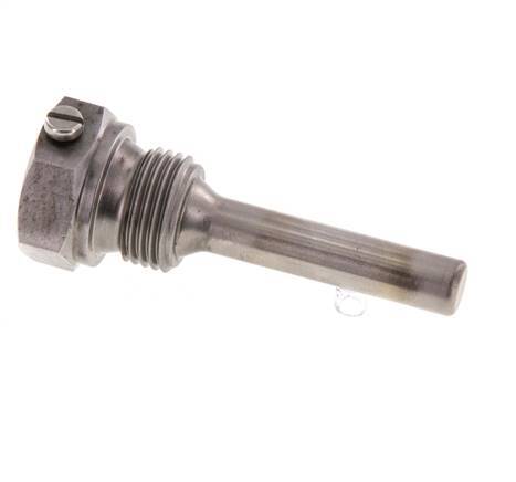 Acier St35 G 1/2 Inch Thermowell for 63mm Stem Max 600°C and 25 Bars
