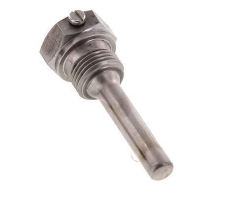 Acier St35 G 1/2 Inch Thermowell for 63mm Stem Max 600°C and 25 Bars