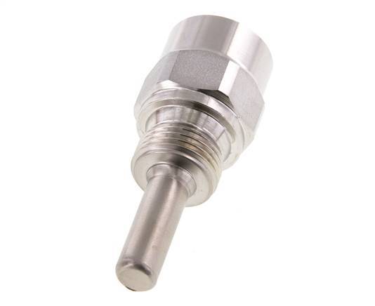 Fourreau en acier inoxydable G 1/2 pouce pour tige de 63mm Max 600°C et 25 Bars