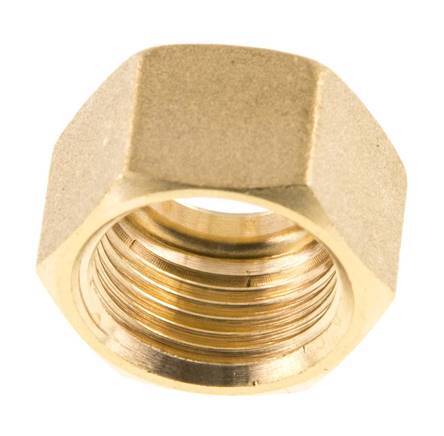 M20x1.5 x 14mm Brass Union nut for Compression fitting [2 Pieces]