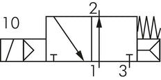 electrovanne NO 3/2 G1/2'' 24V DC 1.5-8bar/21.0-112psi E.MC