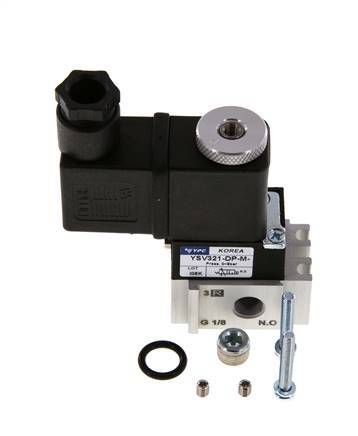 3/2 G1/8'' M5 (M5) NO Electrovanne 115V AC 0-8bar/0-112psi YPC