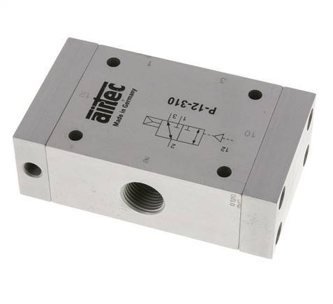 3/2 G1/2'' (G1/8'') Valve pilote d'air ATEX 1-10bar/14-140psi Airtec
