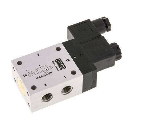 3/2 G1/4'' NC Solenoid Valve 24V DC 1.5-10bar/21.0-140psi Airtec