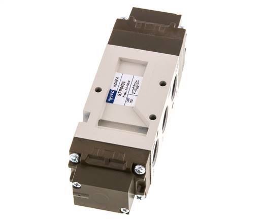 5/3 G3/8'' (G1/8'') Valve pilote d'air centrale d'échappement 2-10bar/28-140psi YPC