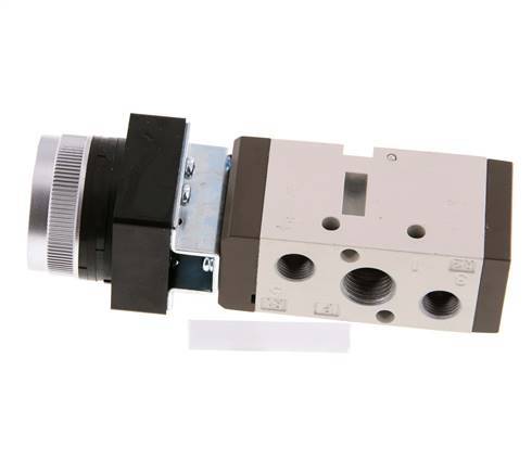 5/2 G1/4'' (G1/8'') Push Button Valve Green 0-8bar/0-112psi YPC