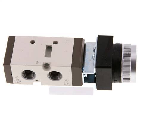 5/2 G1/4'' (G1/8'') Valve à bouton poussoir vert 0-8bar/0-112psi YPC