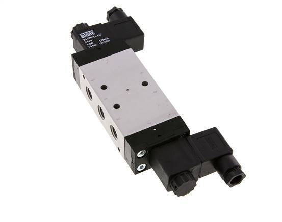 5/3 G1/4'' Pressure Center Solenoid Valve 230V AC 3-10bar/42-140psi Airtec