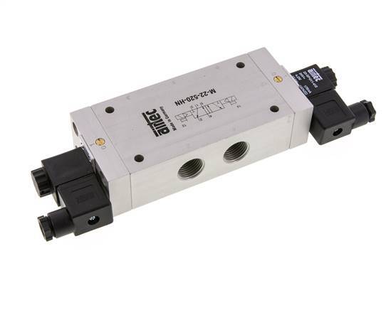 electrovanne bistable 5/2 G1/2'' 115V AC 1-10bar/14-140psi Airtec