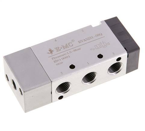 valve pilote d'air 5/2 G1/4'' (G1/8'') 1.5-8bar/21.0-112psi E.MC