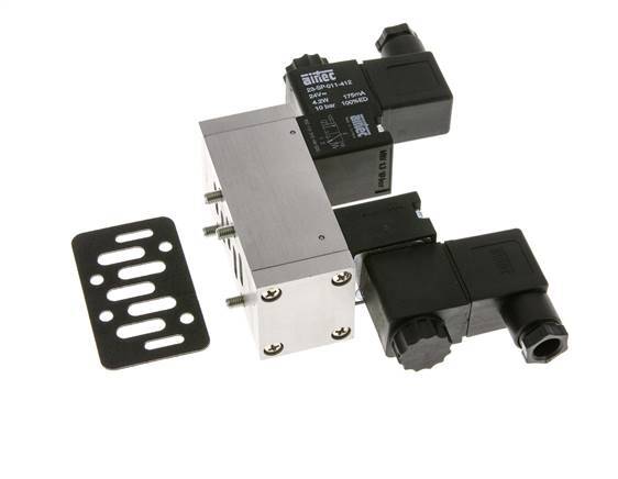 5/3 ISO 5599-1 Electrovanne centrale d'échappement 24V DC 3-10bar/42-140psi Airtec