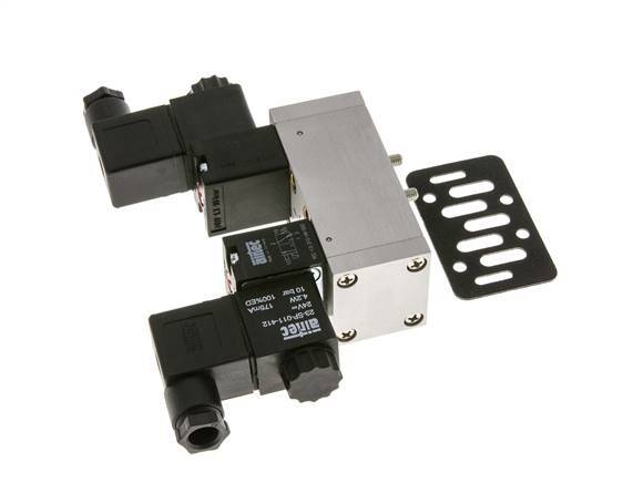 5/3 ISO 5599-1 Electrovanne centrale d'échappement 24V DC 3-10bar/42-140psi Airtec