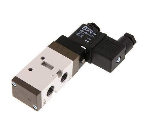 electrovanne 5/2 G1/4'' (G1/8'') 12V DC 1.5-10bar/21.0-140psi YPC