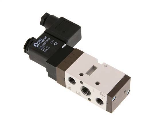 electrovanne 5/2 G1/4'' (G1/8'') 12V DC 1.5-10bar/21.0-140psi YPC