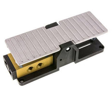 détente de la valve de pédale 5/3 G1/4'' à centre fermé 2.5-10bar/35.0-140psi