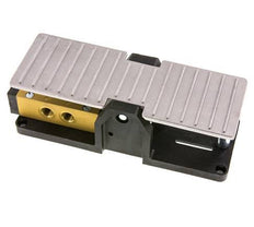 détente de la valve de pédale 5/3 G1/4'' à centre fermé 2.5-10bar/35.0-140psi