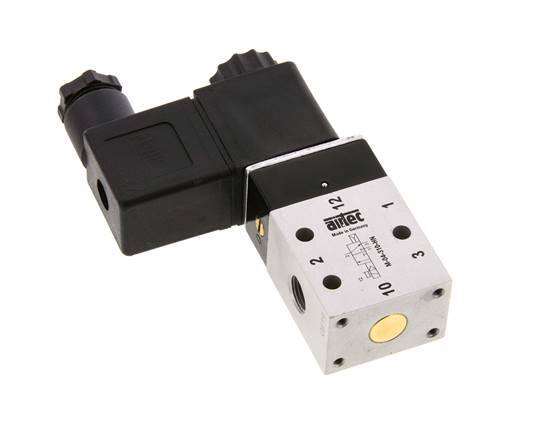 3/2 G1/8'' NO Solenoid Valve 115V AC 2-10bar/28-140psi Airtec