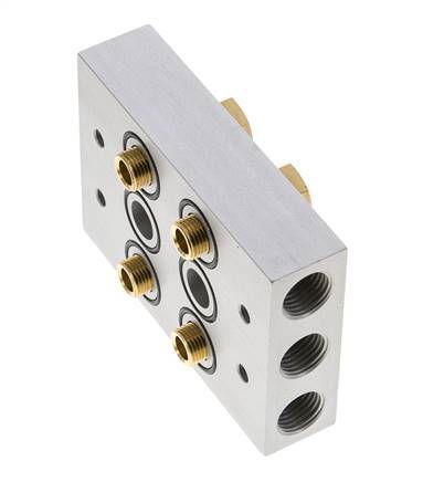 Manifold 2-Stations 5/2 5/3way Airtec M05/P05