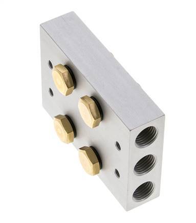 Manifold 2-Stations 5/2 5/3way Airtec M05/P05
