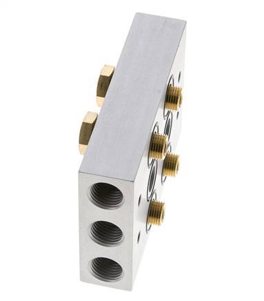 Manifold 2-Stations 5/2 5/3way Airtec M05/P05