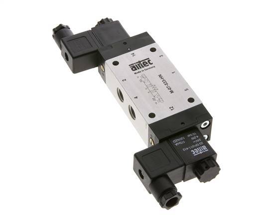 electrovanne centrale d'échappement 5/3 G1/4'' 12V DC 3-8bar/42-112psi Airtec