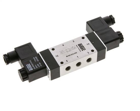 electrovanne centrale d'échappement 5/3 G1/8'' 24V AC 3-8bar/42-112psi Airtec