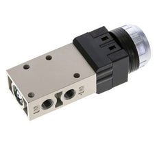 valve à bouton poussoir 3/2 G1/8'' rouge 0-8bar/0-112psi YPC