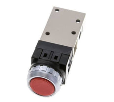 valve à bouton poussoir 3/2 G1/8'' rouge 0-8bar/0-112psi YPC