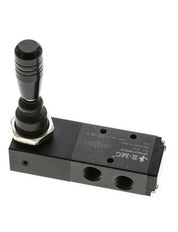 5/3 G1/4'' (G1/8'') Détente de valve à levier manuel pour centre de pression 0-8bar/0-112psi E.MC