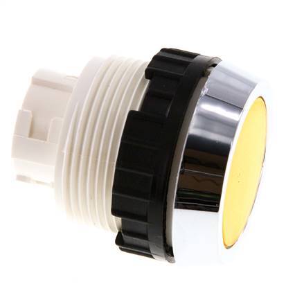 Fixation de l'actionneur Bouton poussoir 30 mm jaune