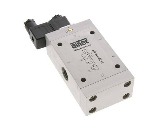 electrovanne 3/2 G1/2'' NC 12V DC 1-10bar/14-140psi Airtec