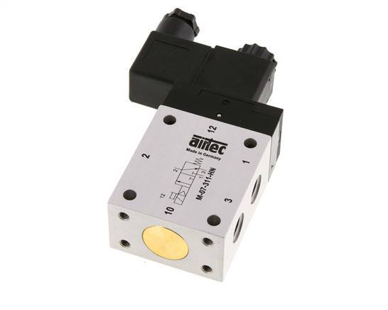 electrovanne NO 3/2 G1/4'' 24V DC 2.5-10bar/35.0-140psi Airtec