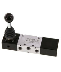 valve à levier manuel de centre de pression 5/3 G1/8'' -0.95-10bar/-13.2-140psi