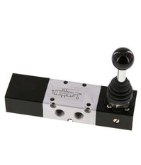 valve à levier manuel de centre de pression 5/3 G1/8'' -0.95-10bar/-13.2-140psi
