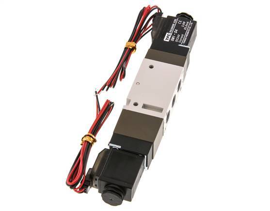 electrovanne de centre de pression 5/3 G1/8'' 24V DC 2-10bar/28-140psi Fiche à 2 broches YPC