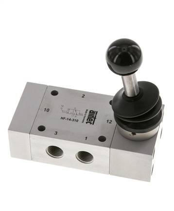 valve manuelle à levier 3/2 G1/4'' 0-12bar/0-168psi Airtec