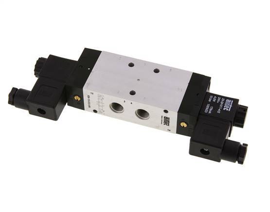 electrovanne centrale d'échappement 5/3 G1/4'' 12V DC 3-10bar/42-140psi Airtec