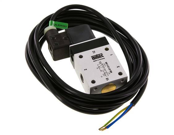 electrovanne 3/2 G1/4'' (G1/8'') pilote externe 230V AC ATEX 0-10bar/0-140psi Airtec