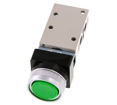 valve à bouton poussoir 3/2 G1/8'' vert 0-8bar/0-112psi YPC